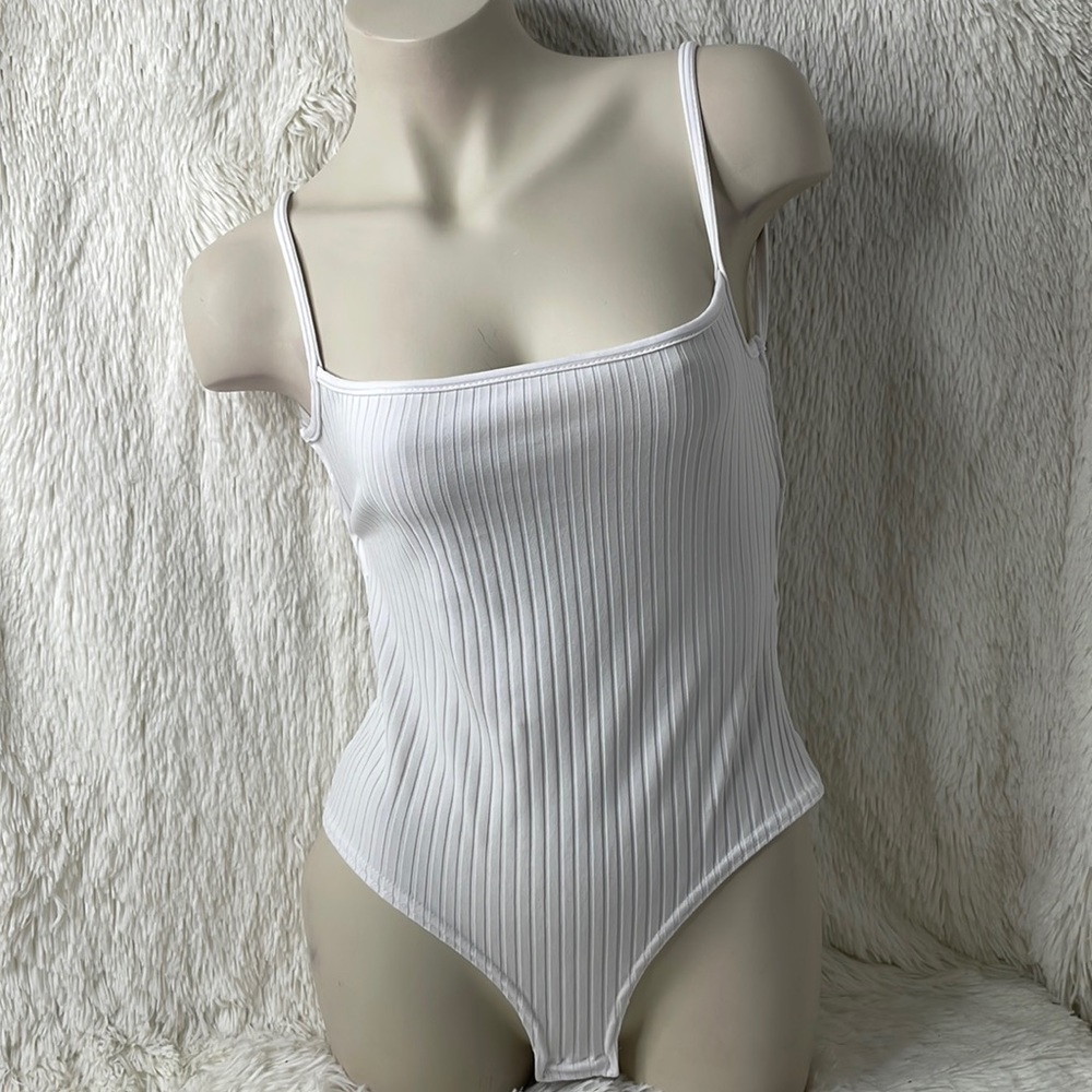 PrettyLittleThing Bodysuit in White NWOT